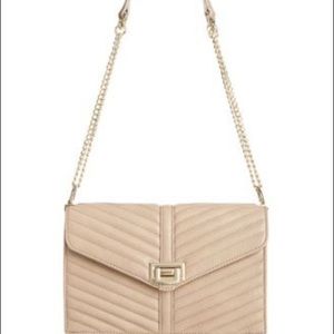 Nude Crossbody Chain Bag